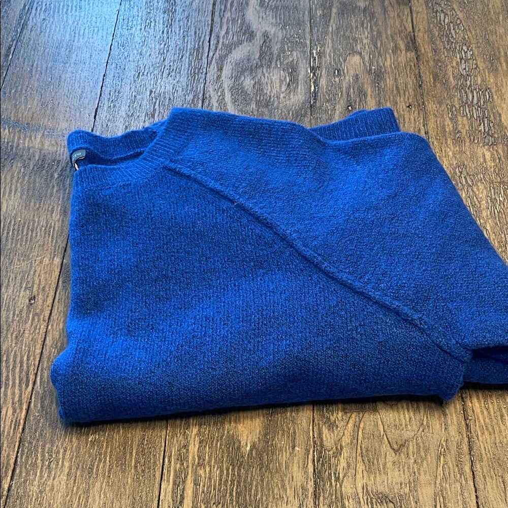Women Cozy Blue Sweater S